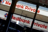 A Medibank Private shopfront on George St, Sydney.