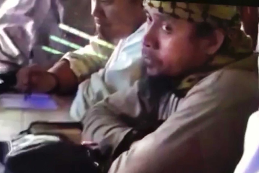 A still from an undated video shows Abu Sayyaf leader Isnilon Hapilon.