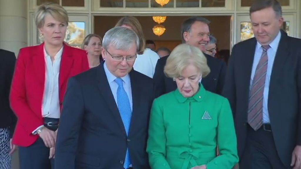 Kevin Rudd's new look frontbench sworn in - ABC News