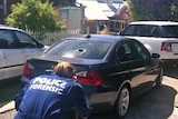 Car damaged by juveniles on crime spree