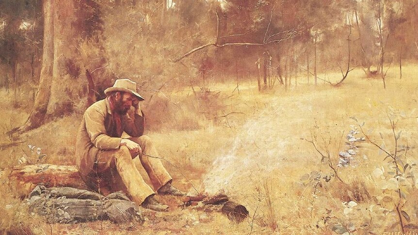 Painting 'Down on His Luck' by Frederick McCubbin