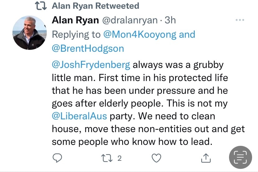 Alan Ryan tweet