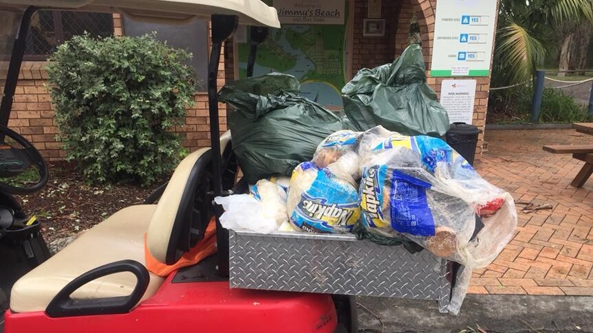 A cart full of rubbish