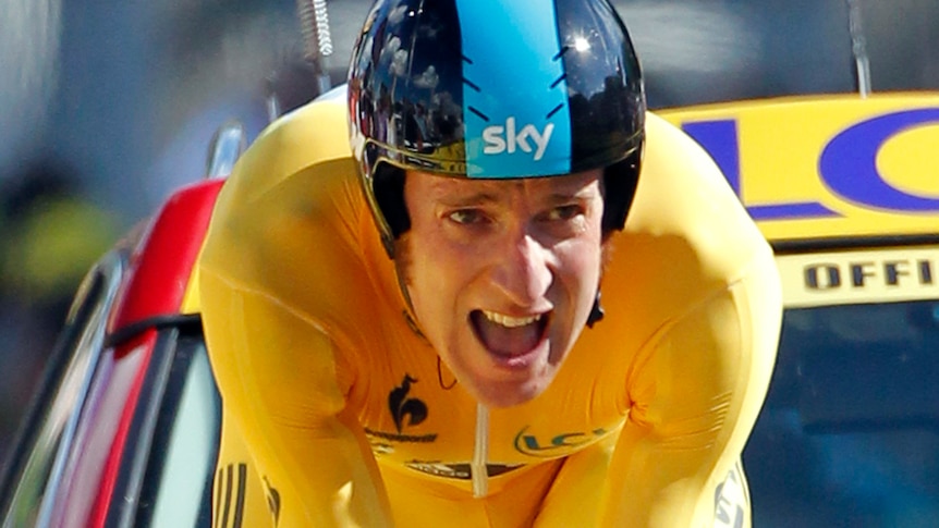 Track focus ... Bradley Wiggins competing in the 2012 Tour de France