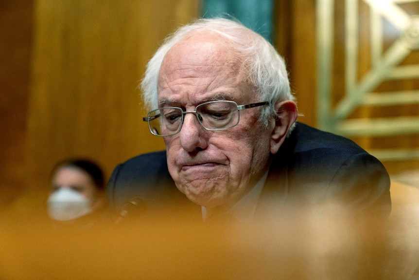 Bernie Sanders at a Senate confirmation hearing