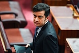 Labor senator Sam Dastyari in the Senate chamber.