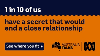 Text reads: One in 10 of us have a secret that could end a close relationship.