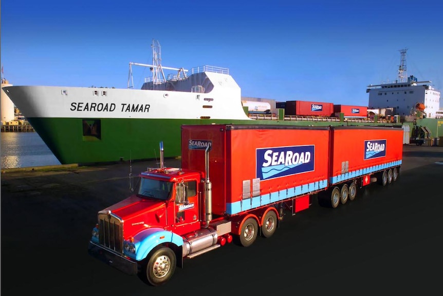 SeaRoad ship and truck