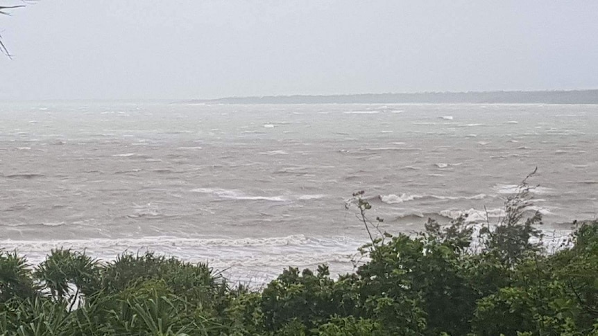 Stormy seas off the coast of Croker Island.