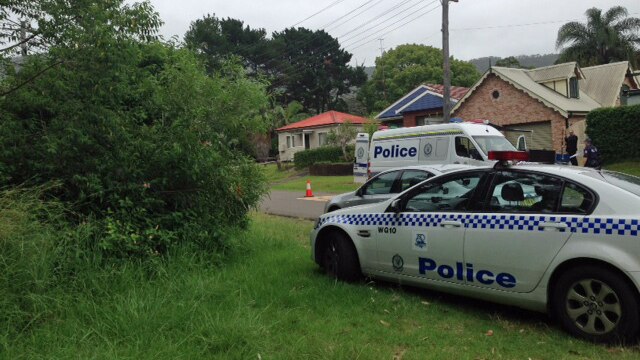 A crime scene was established on Hobart St at Bulli on Friday.