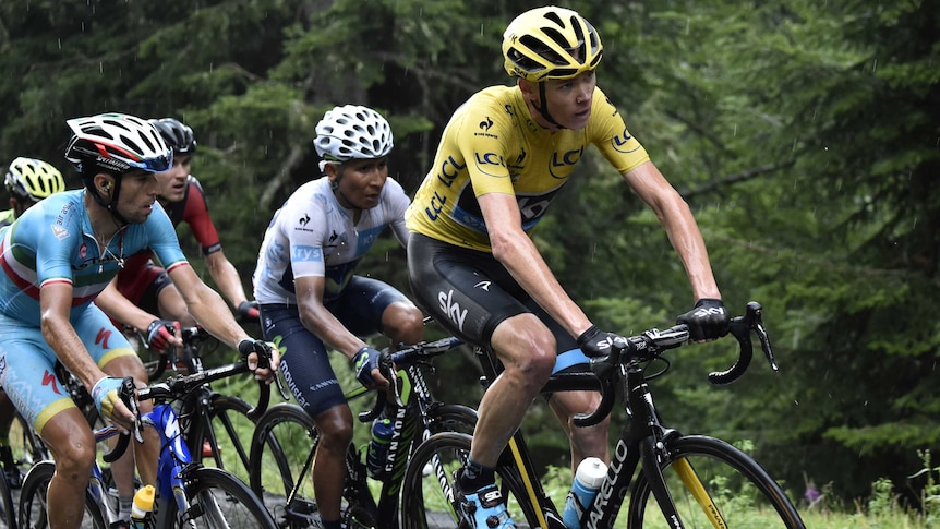 Chris Froome rides during 12th stage of Tour de France