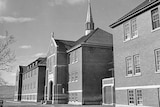 The main administrative building at the Kamloops Indian Residential School in 1970