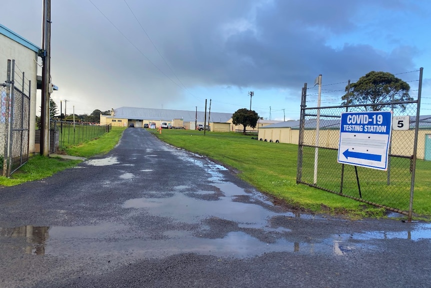 Entrance into showground and test site.