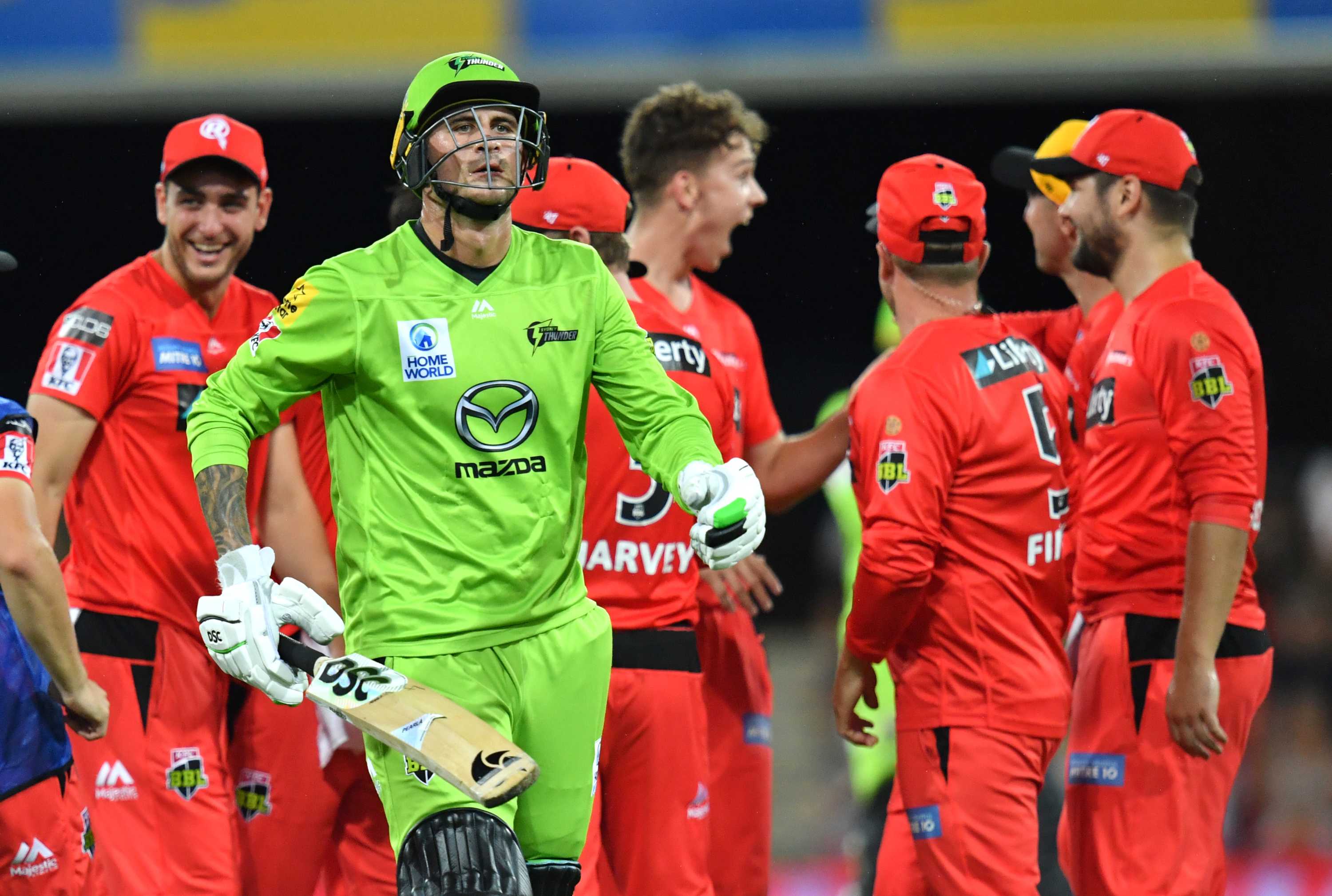 Sydney Thunder Beat Melbourne Renegades By Seven Runs In Rain-shortened ...