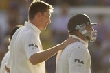 Shane Warne after being dismissed for 99 against New Zealand at the WACA