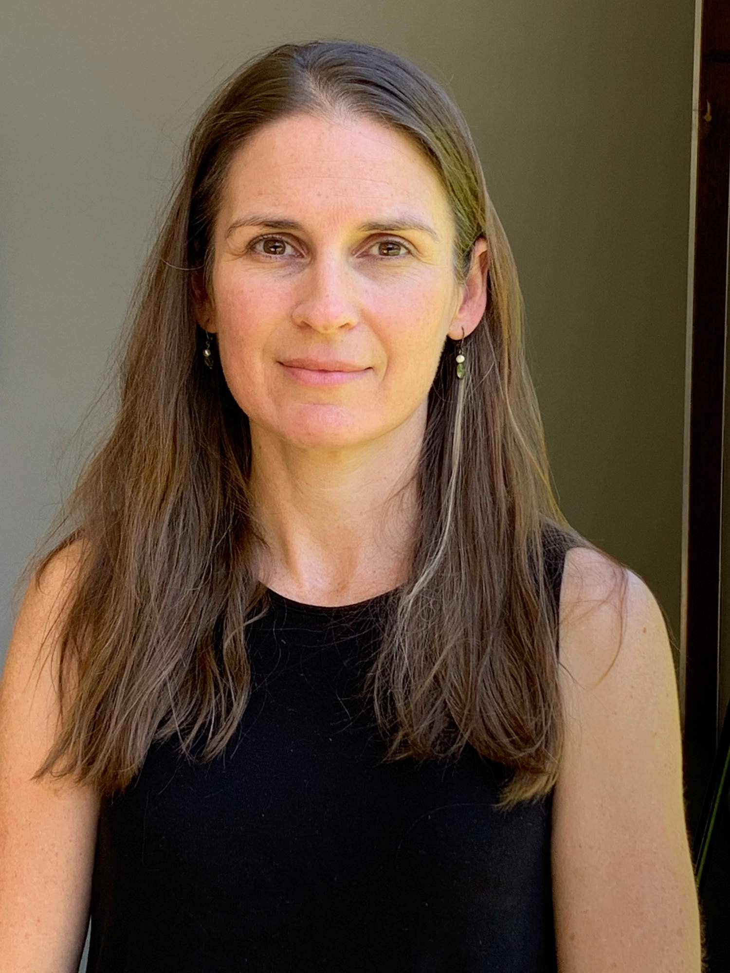 Woman with long dark hair
