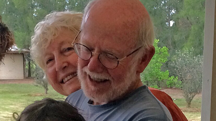 Greg and Beverley Mead, pictured holding their granddaughter, Ruby.