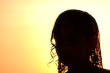 A woman's silhouette