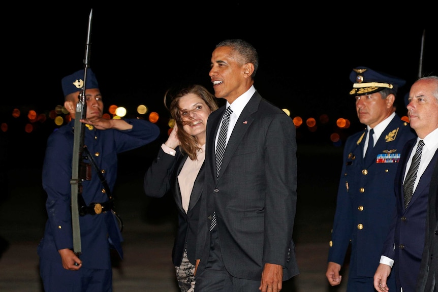 Obama arrives in Lima for APEC