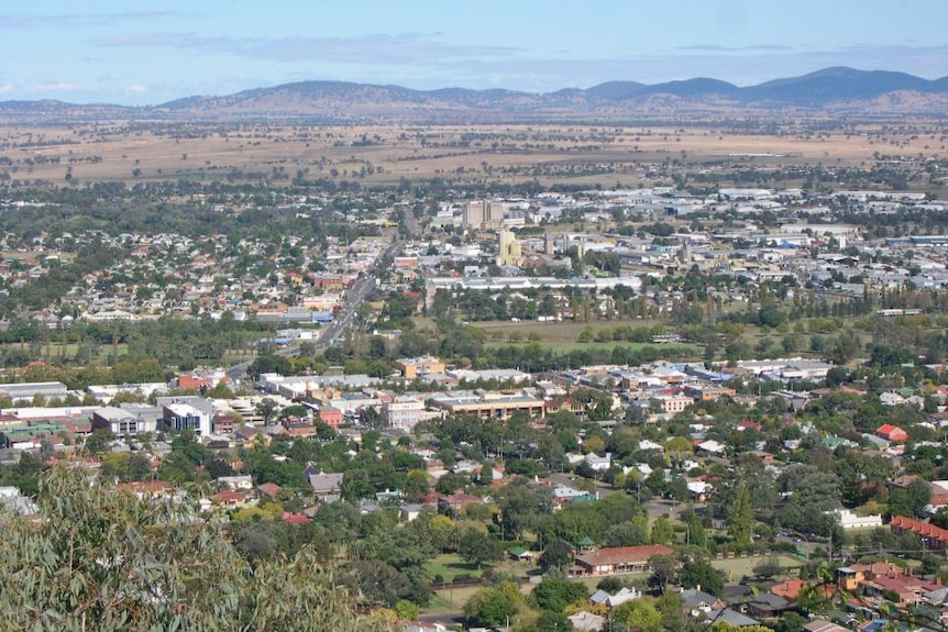 view from lookout of city