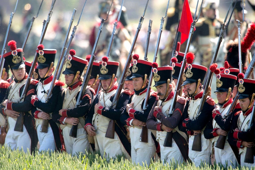 Re-enactment of the Battle of Ligny