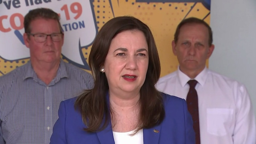 Queensland Premier Annastacia Palaszczuk providing COVID-19 update in Rockhampton