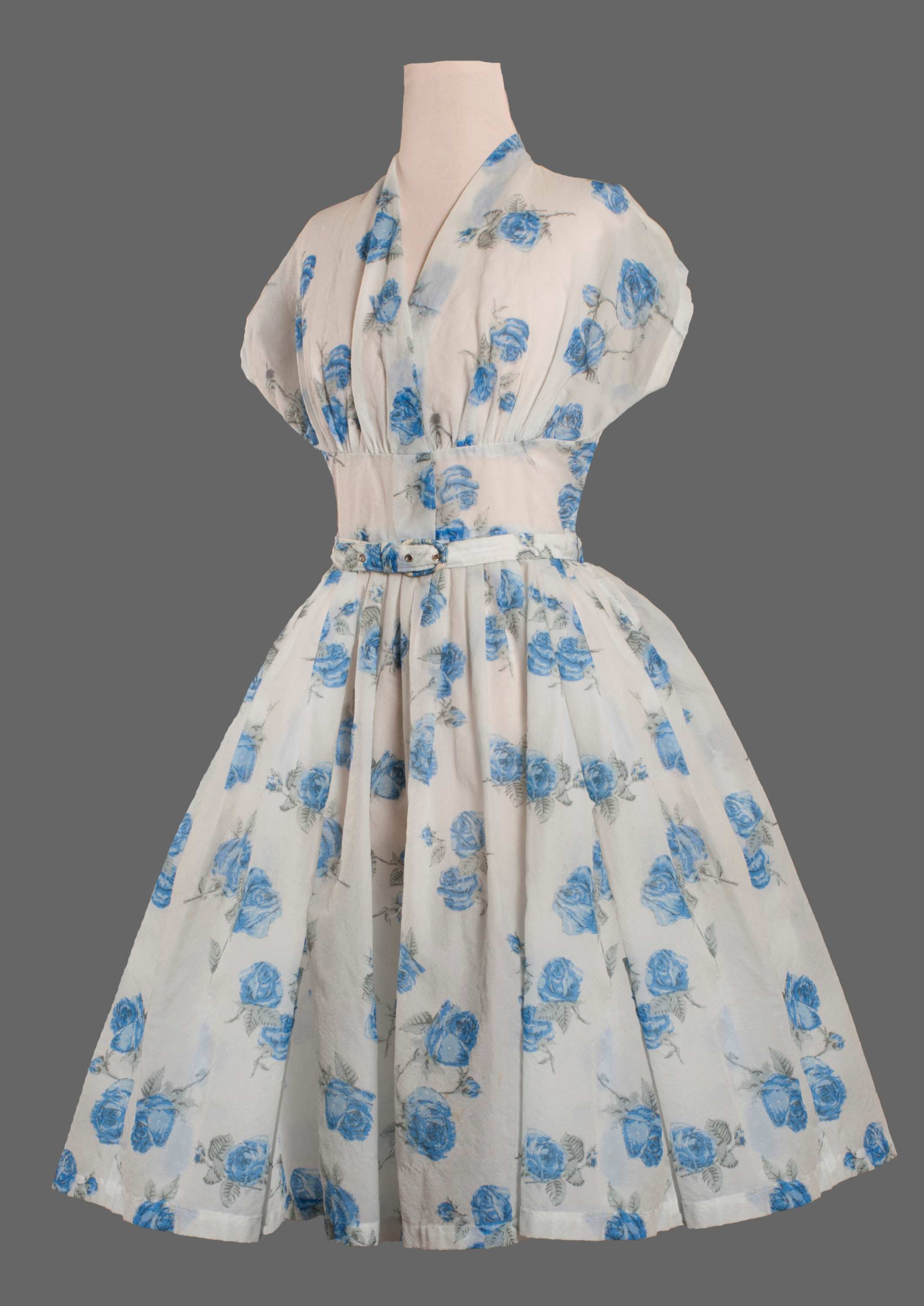 Nylon day dress worn in Perth in the 1950s.