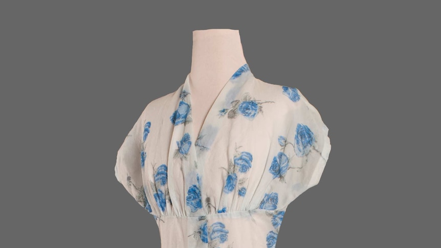 Nylon day dress worn in Perth in the 1950s.