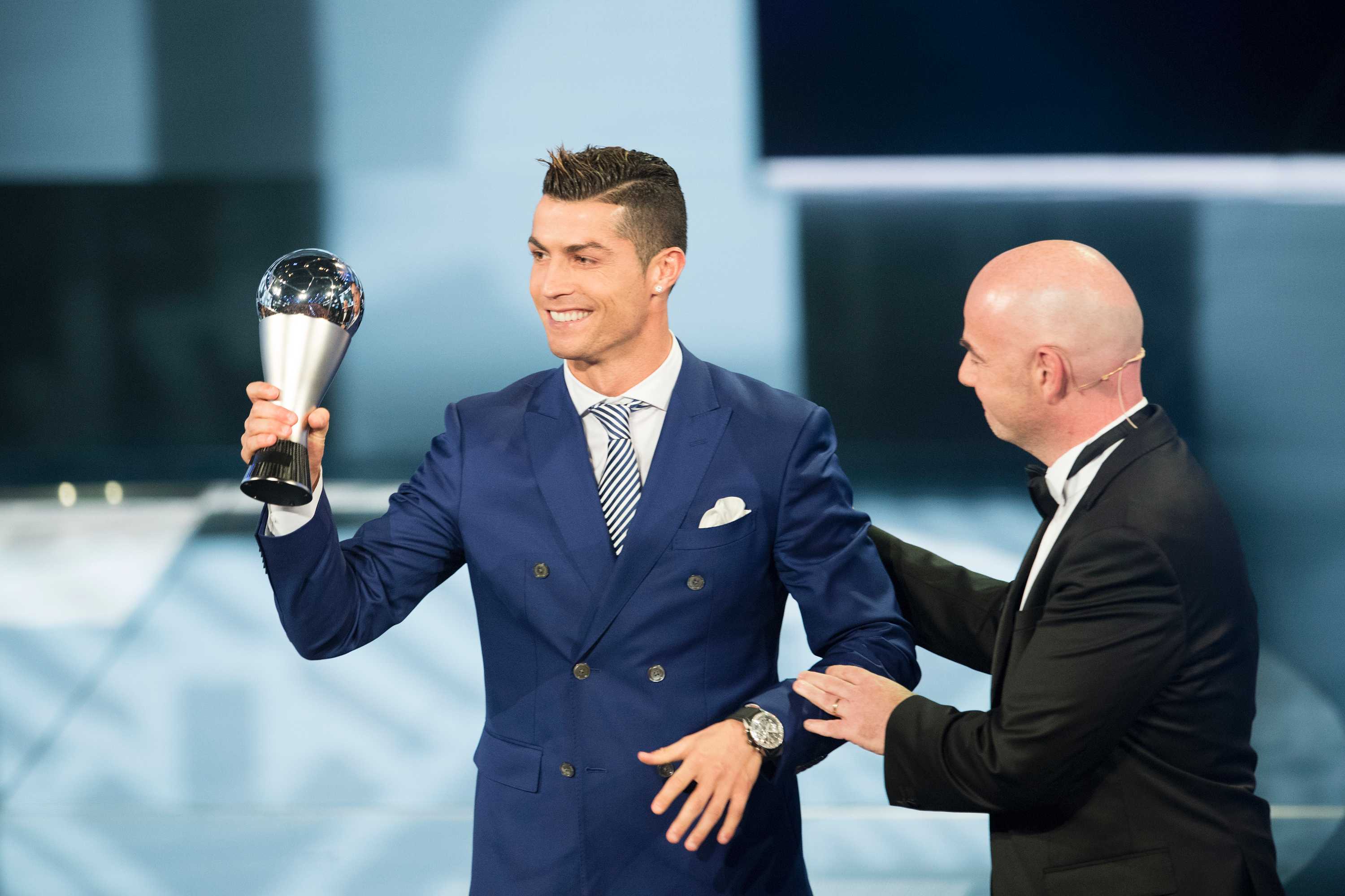 Cristiano Ronaldo Wins FIFA Best Player Award For Fourth Time After ...