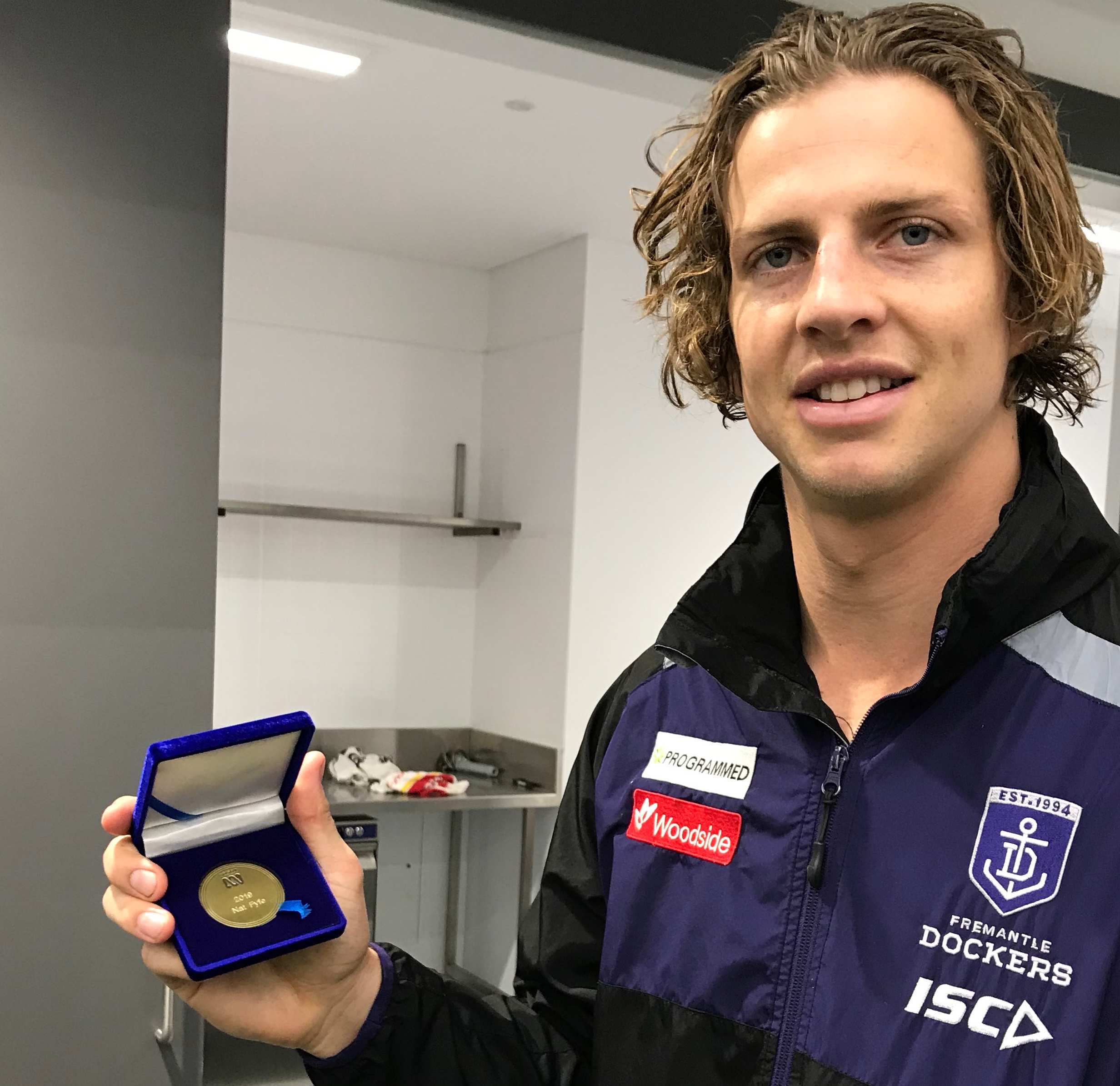 Fremantle Dockers captain Nat Fyfe wins fourth Geoff Christian Medal