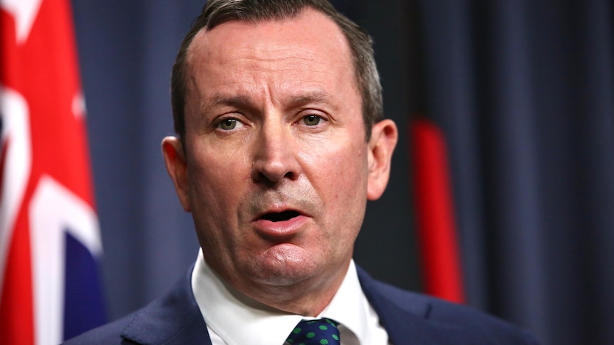 Mark McGowan speaking at a press conference