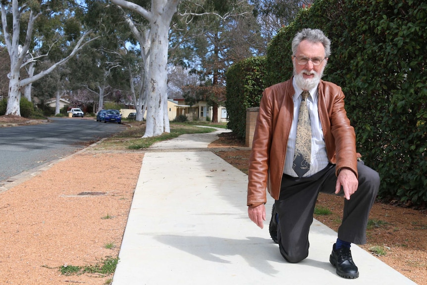 Leon Arundell requested a footpath for his street in Downer. It was completed recently.