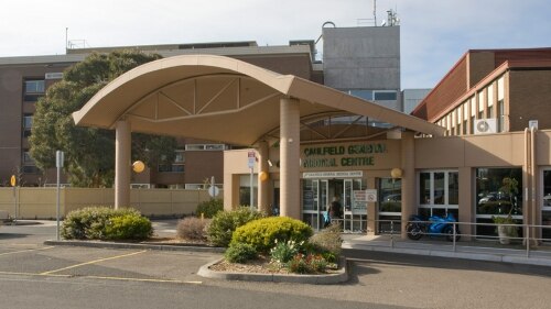 Caulfield Hospital entrance.