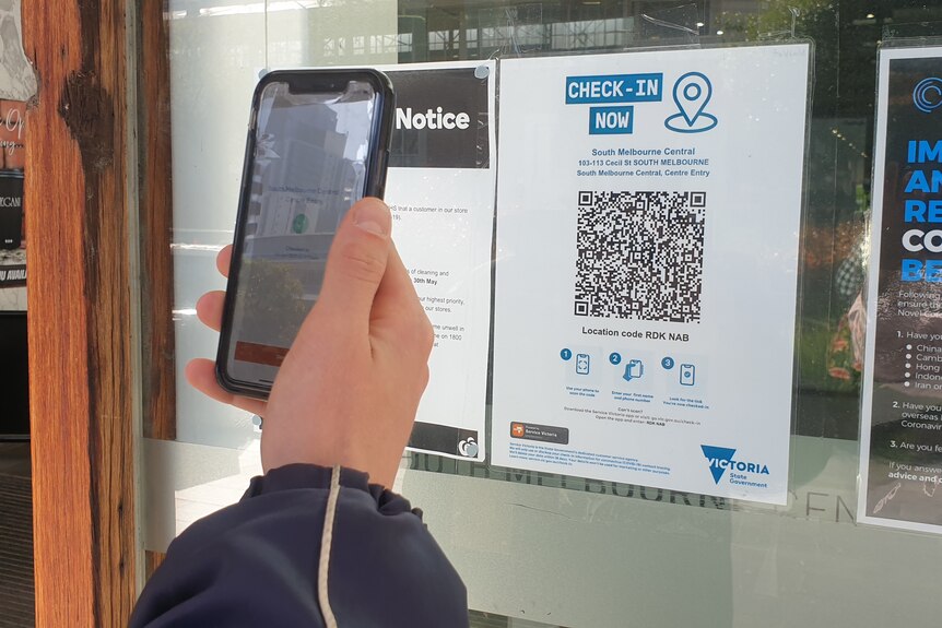 QR code scanned at Melbourne shopping complex