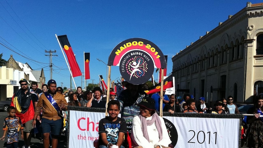 Janette Yoh Yeh led the NAIDOC march
