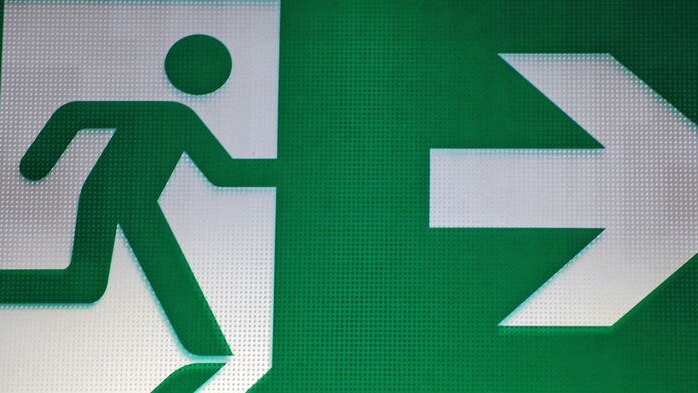 Exit sign