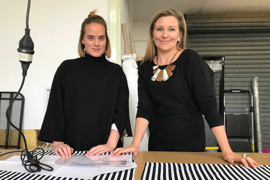 Spotted Quoll Studio owner Tamika Bannister (right) with employee Hannah Lorenz