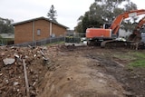 Mr Fluffy house being demolished in Woden Valley.