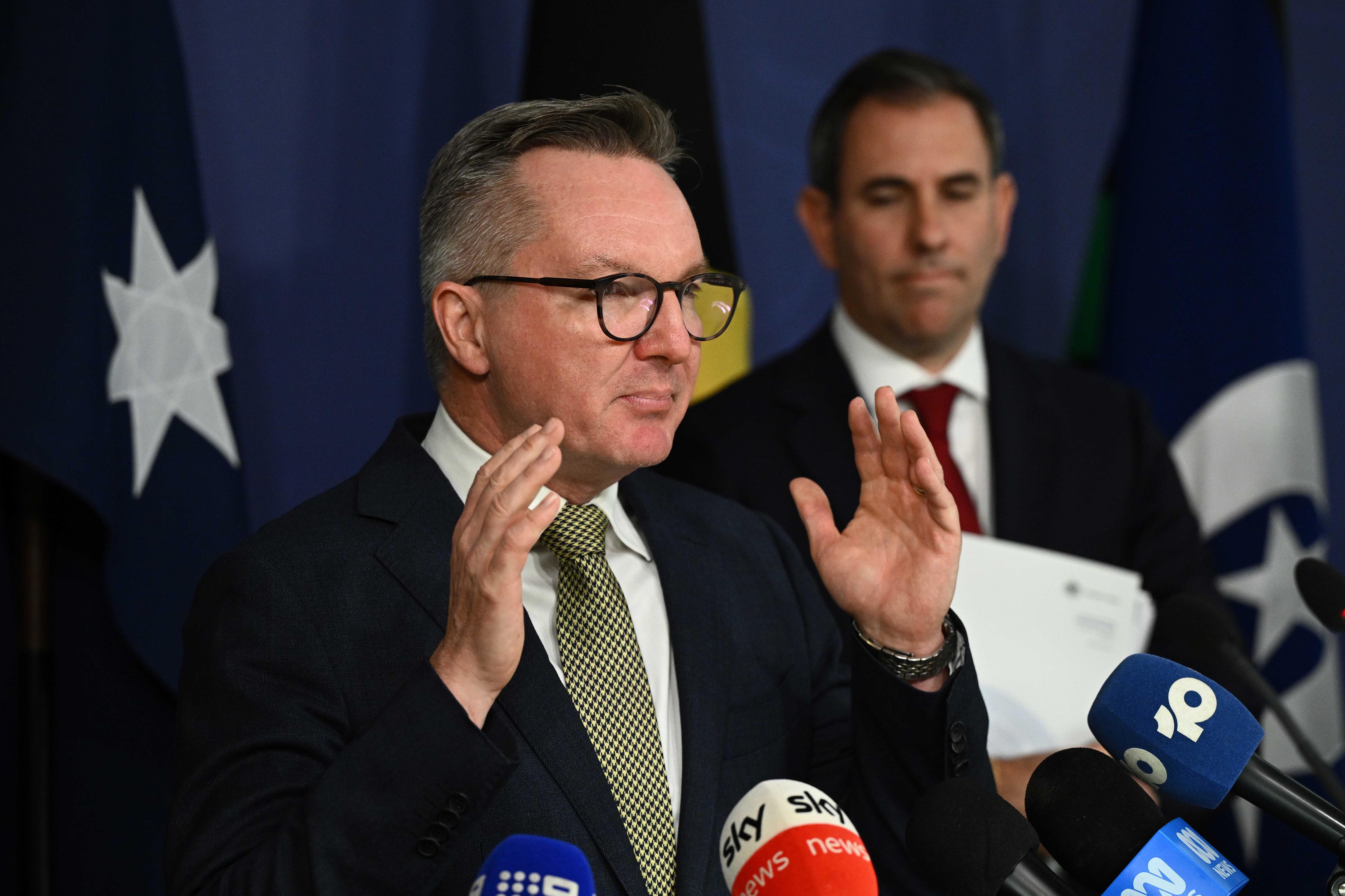 AAP Chris Bowen Jim Chalmers