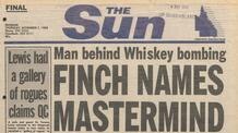 The Sun front page: Finch Names Mastermind