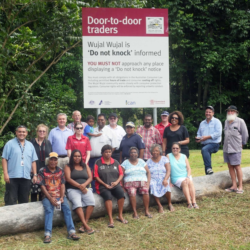 'Do not knock' sign in Wujal Wujal