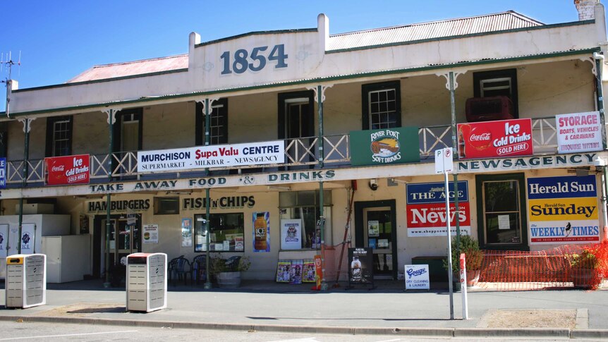 Old buildings built in 1854 at the main street of Murchison