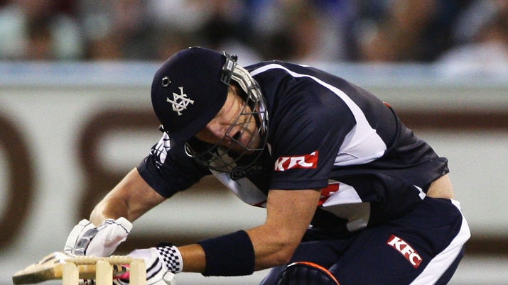 White took a nasty knock against the Blues at the MCG.