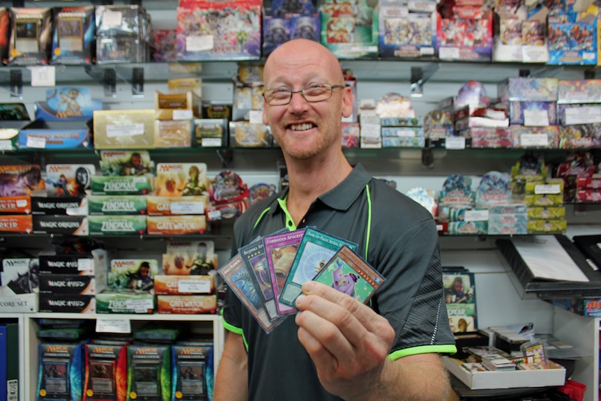 Kevin O'Connell has owned The Card House in Maroochydore for 23 years.