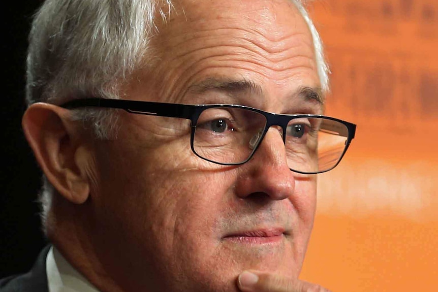 Prime Minister Malcolm Turnbull addressing the Economic and Social Outlook Conference in Melbourne on November 5, 2015.