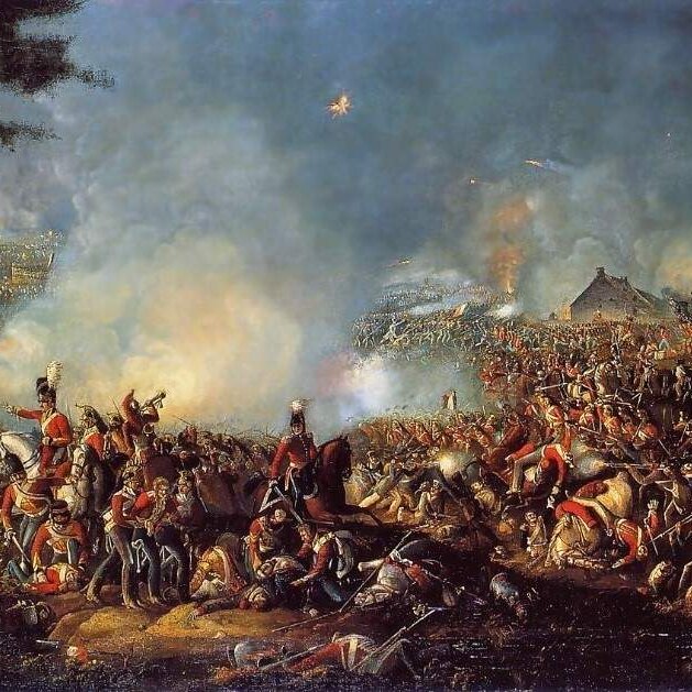A portrait titled 'The Battle of Waterloo', by William Sadler (via Wikimedia Commons)