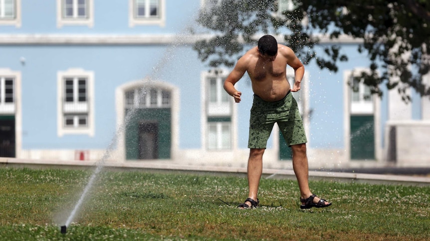 Hot weather in Portugal