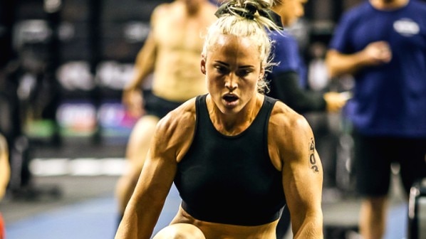 Elite functional fitness athlete Jess Coughlan competes at the 2019 CrossFit Down Under Championship.
