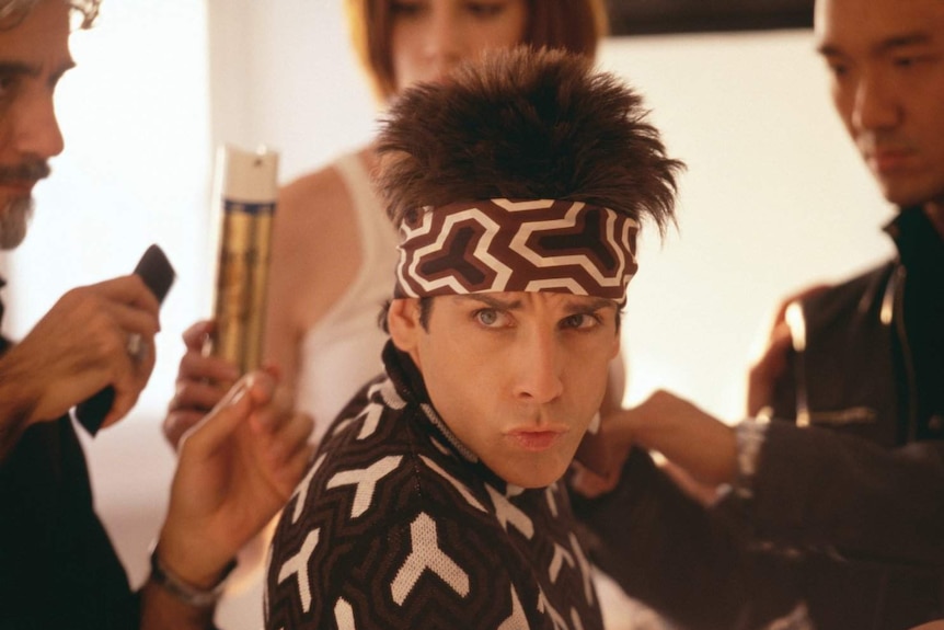 Ben Stiller as Derek Zoolander in film Zoolander.