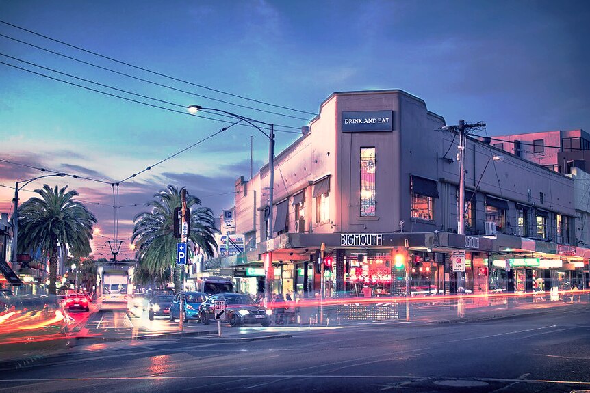 An exterior shot of the Big Mouth eatery/bar in St Kilda.